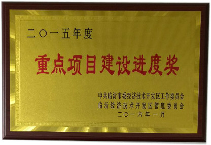 經(jīng)濟技術(shù)開發(fā)區(qū)重點項目建設(shè)進度獎